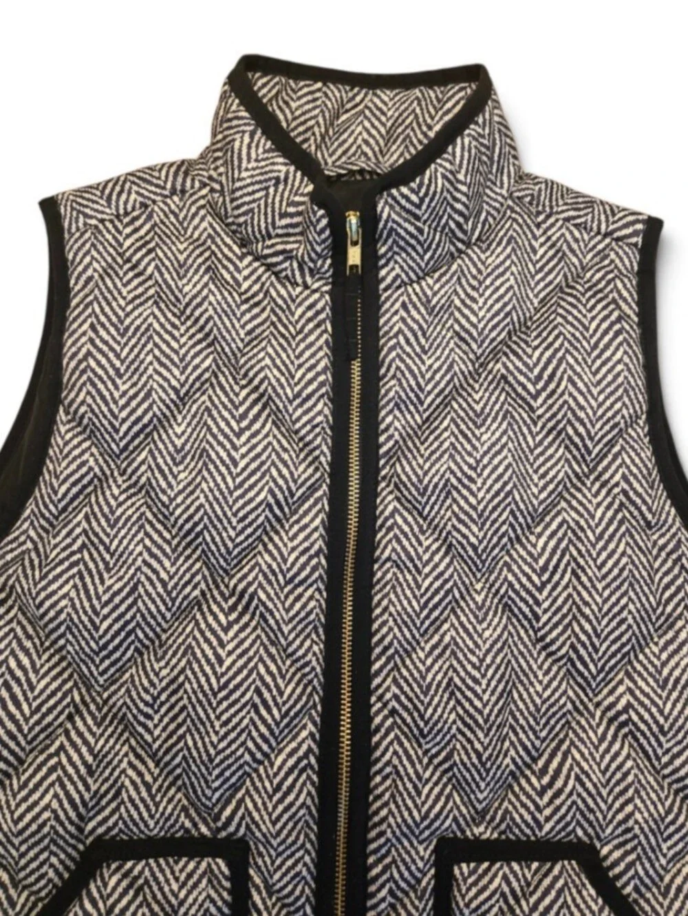 J. Crew Excursion Herringbone Quilted Puffer Vest